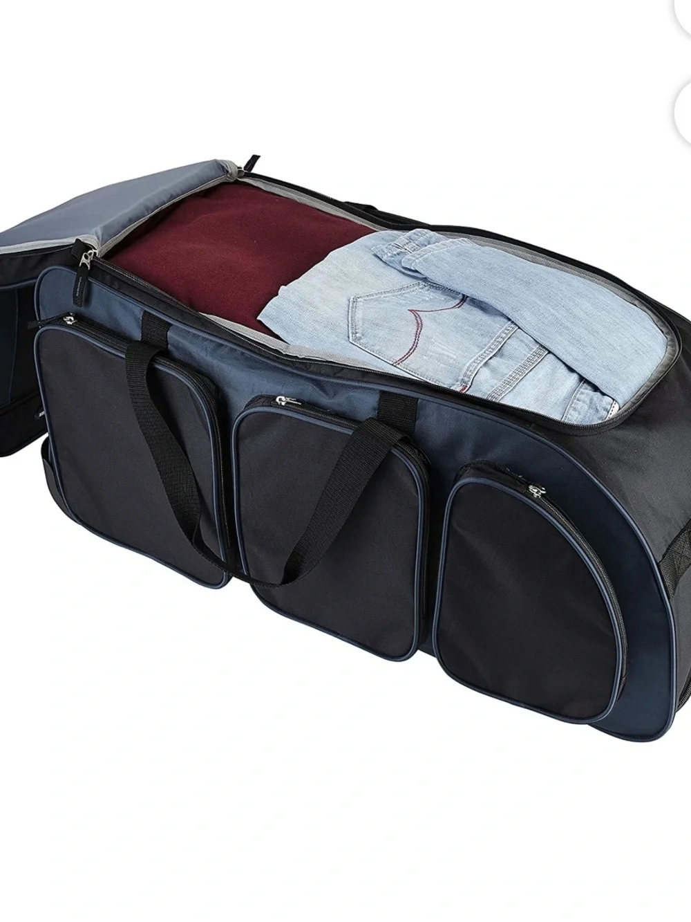Travelers Club 30-inch Adventure Rolling Multi-Pocket Upright Luggage Duffel